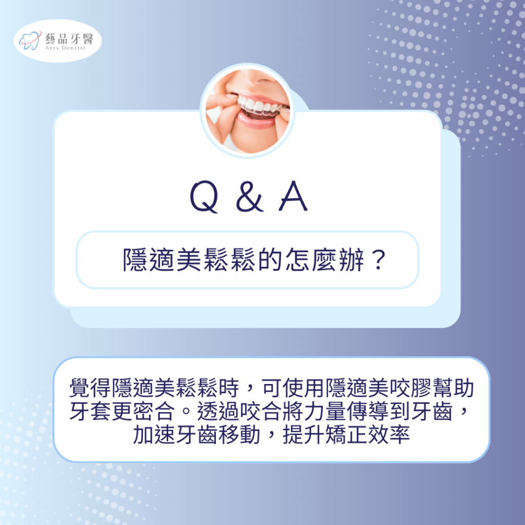隱適美不密合怎麼辦?牙醫師專業解答隱適美不貼合怎麼處理 4 隱適美鬆鬆的?你需要隱適美咬膠
