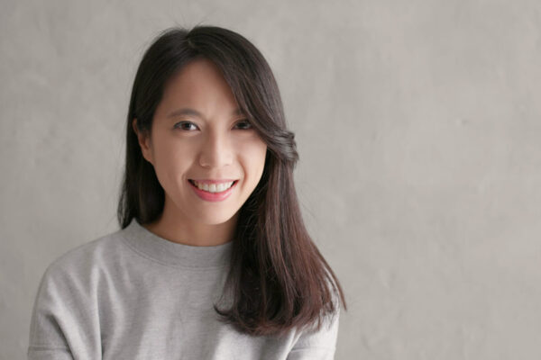 Young asian woman smiling
